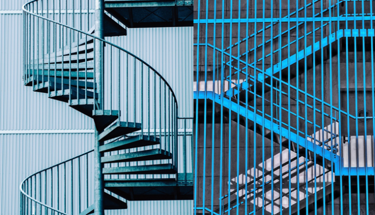 Dairesel  Spiral Yangın Merdiveni