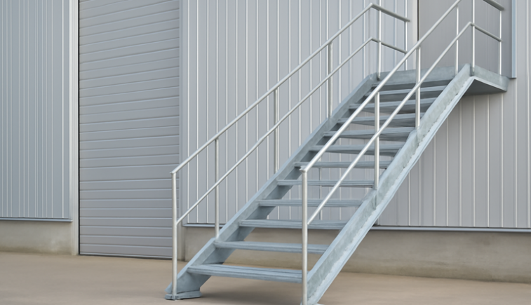 Galvanizli Yangın Merdiveni